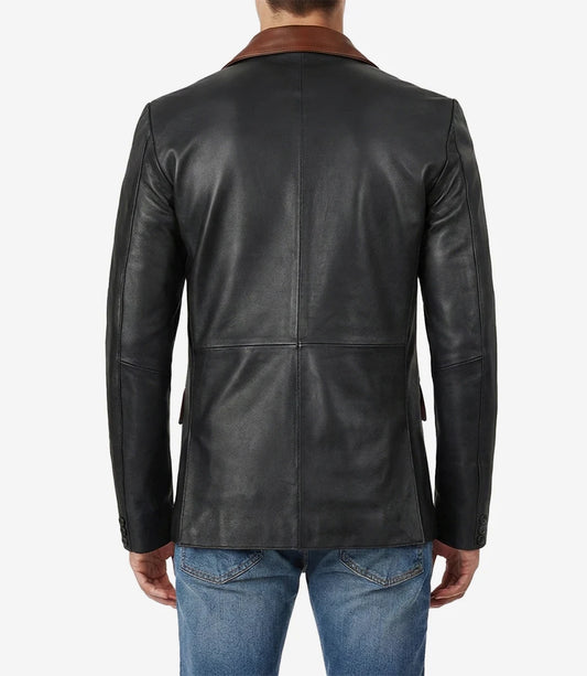 Sheldrake Cognac Lapel Blazer