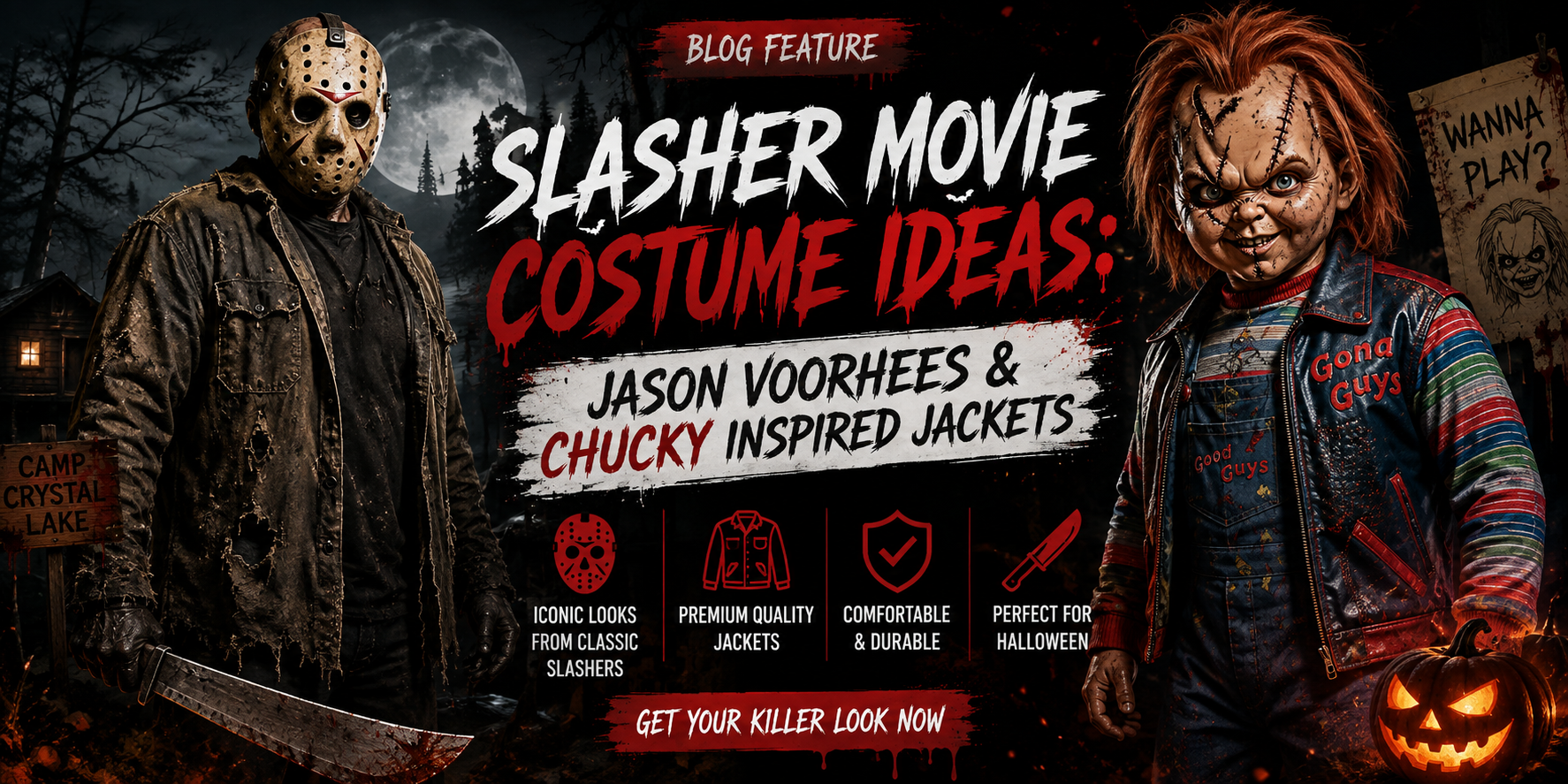 Slasher Movie Costume Ideas: Jason Voorhees & Chucky-Inspired Jackets