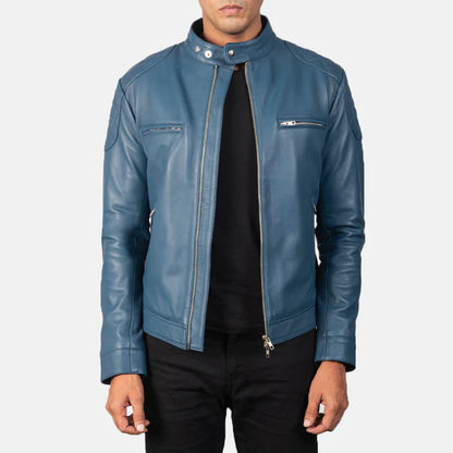 Gatsby Men Leather Biker Jacket