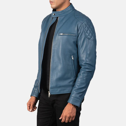 Gatsby Men Leather Biker Jacket