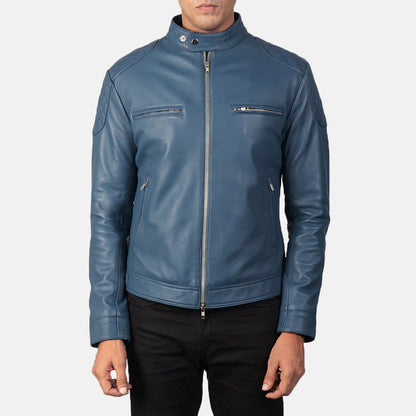 Gatsby Men Leather Biker Jacket