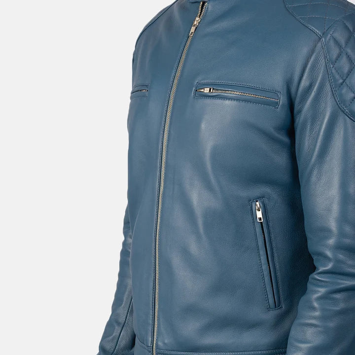 Gatsby Men Leather Biker Jacket