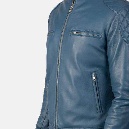 Gatsby Men Leather Biker Jacket