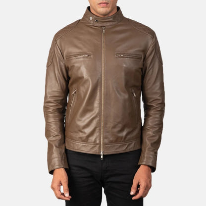 Gatsby Men Leather Biker Jacket