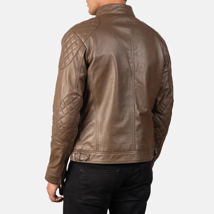 Gatsby Men Leather Biker Jacket