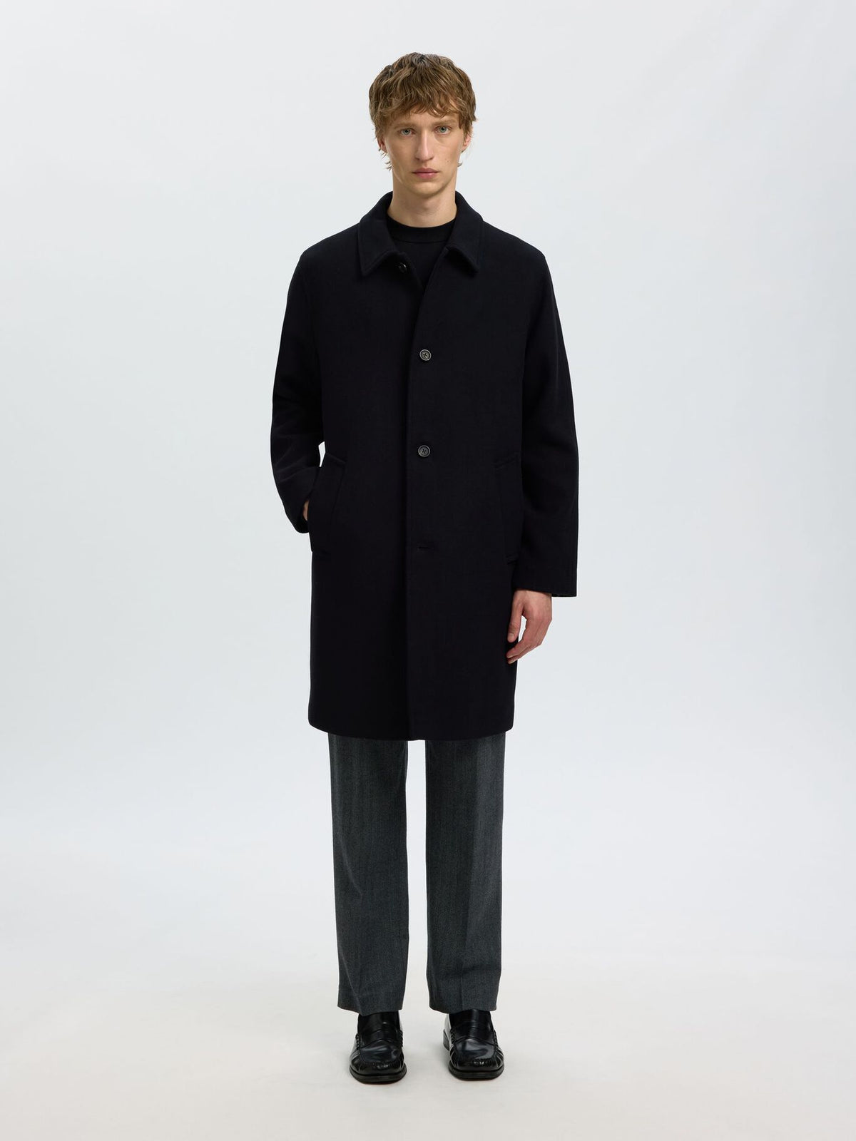 Thornbury Men's Wool Blend Overcoat