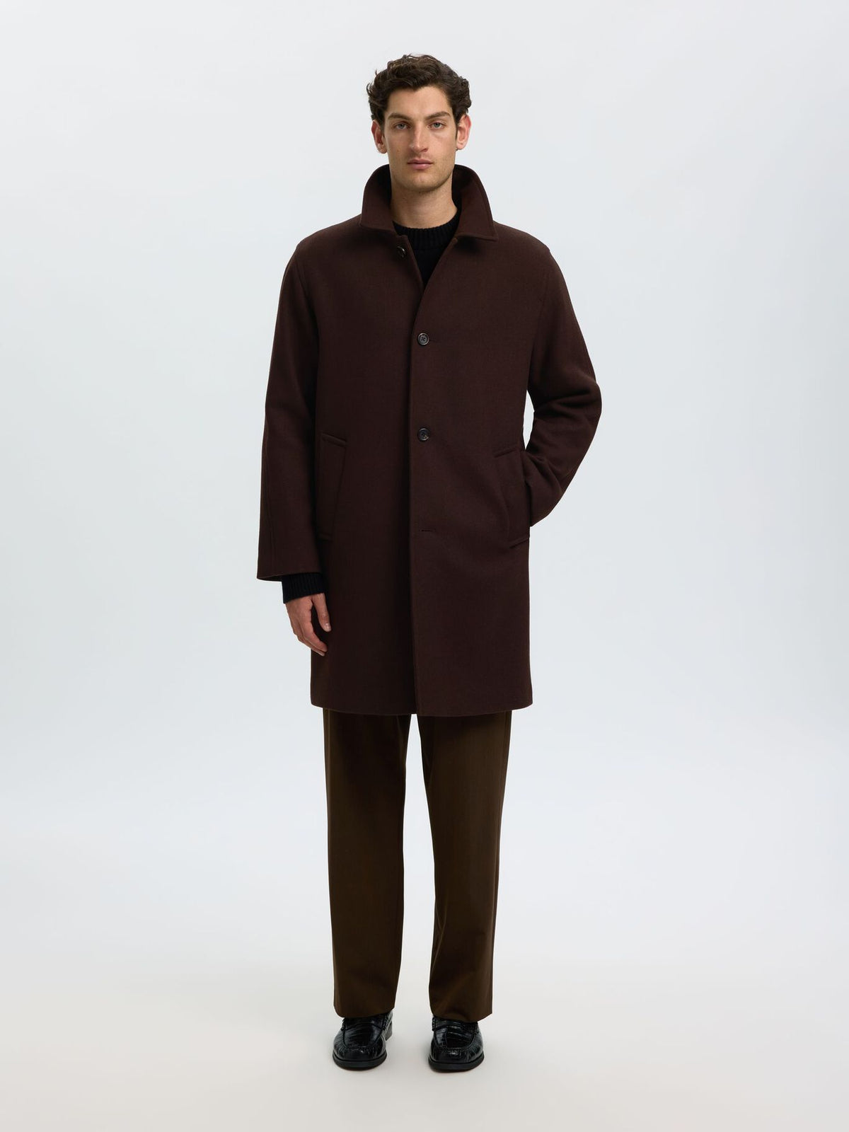 Thornbury Men's Wool Blend Overcoat