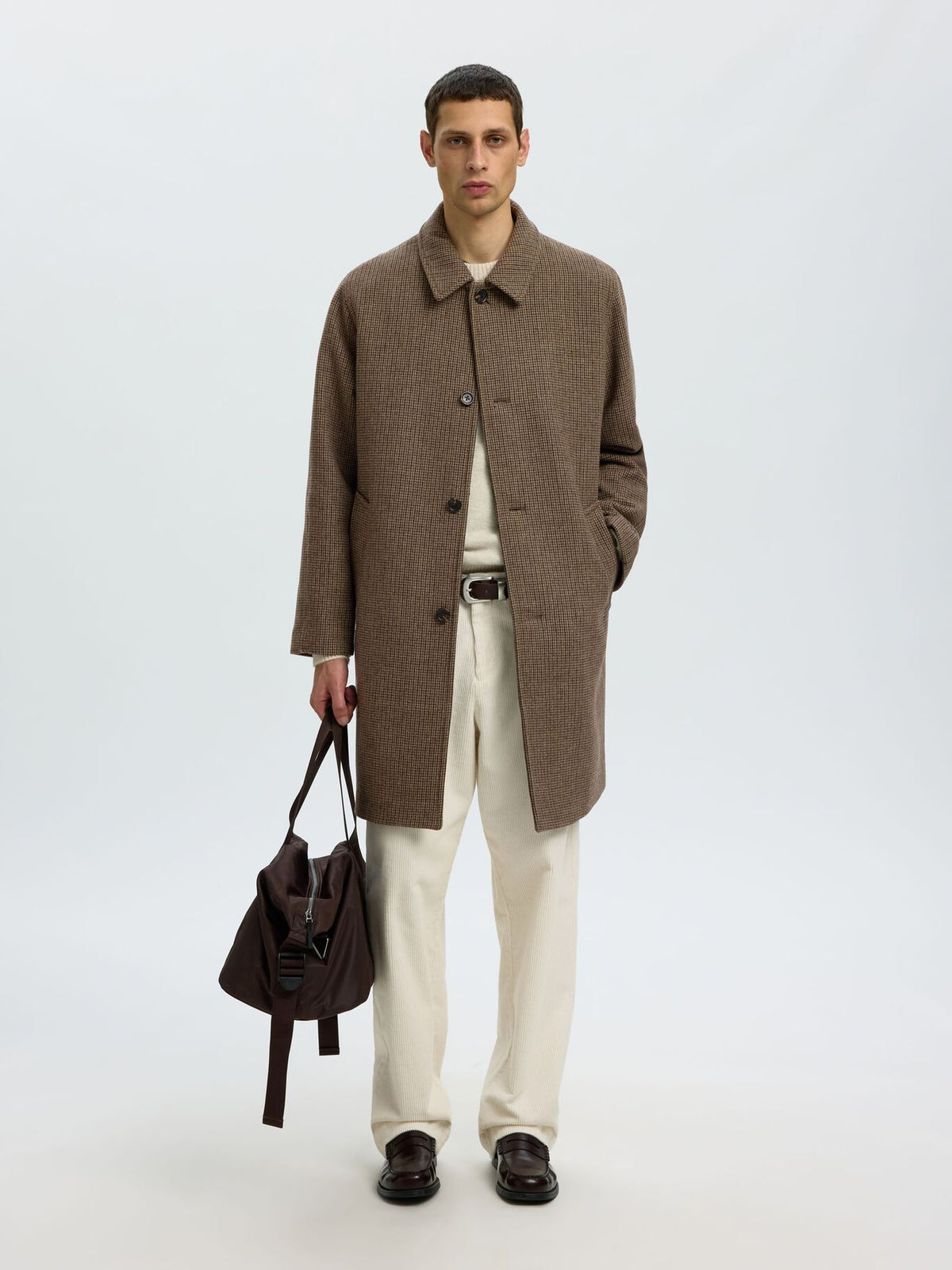 Thornbury Men's Wool Blend Overcoat