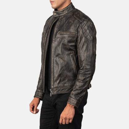 Gatsby Men Leather Biker Jacket