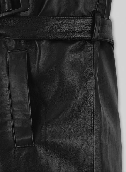 Waverly Men Black Trench Coat