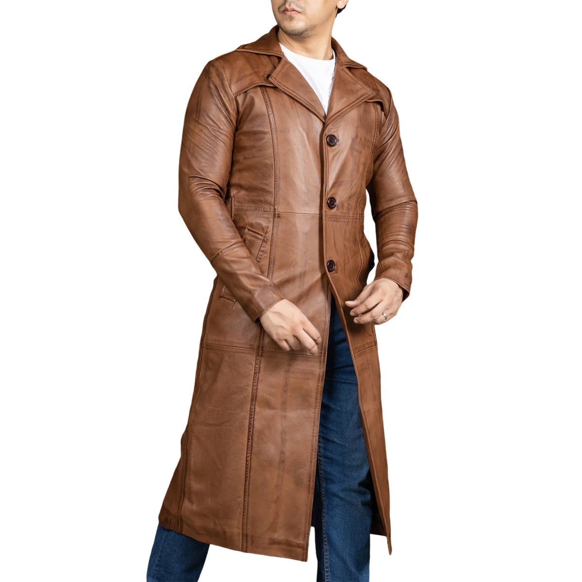 Belgrave Leather Duster Coat