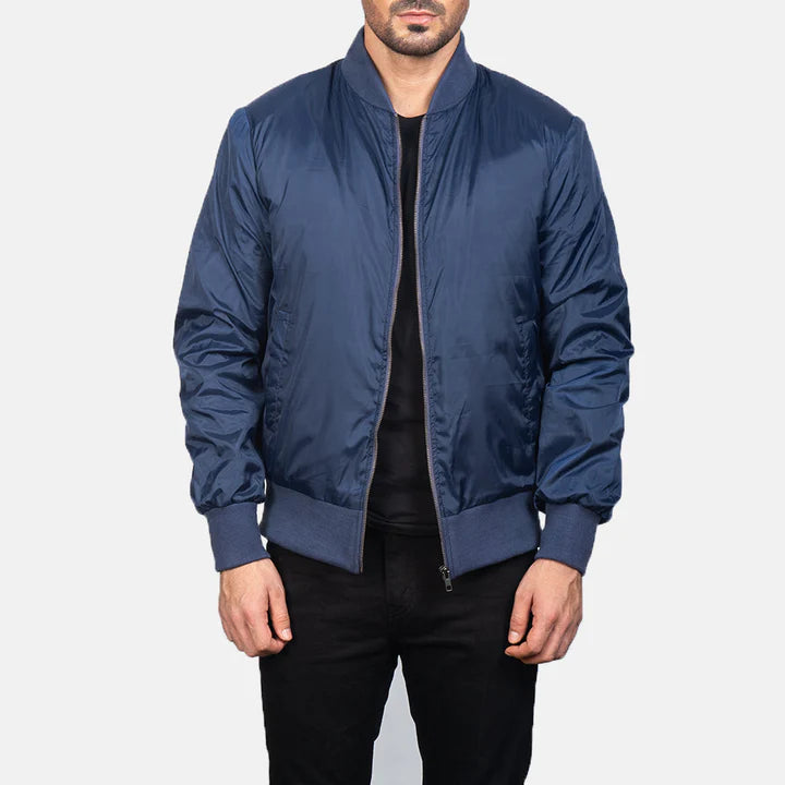Zack Men Blue Bomber Jacket