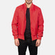 Zack Men Red Bomber Jacket