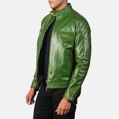Gatsby Men Leather Biker Jacket