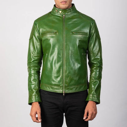 Gatsby Men Leather Biker Jacket