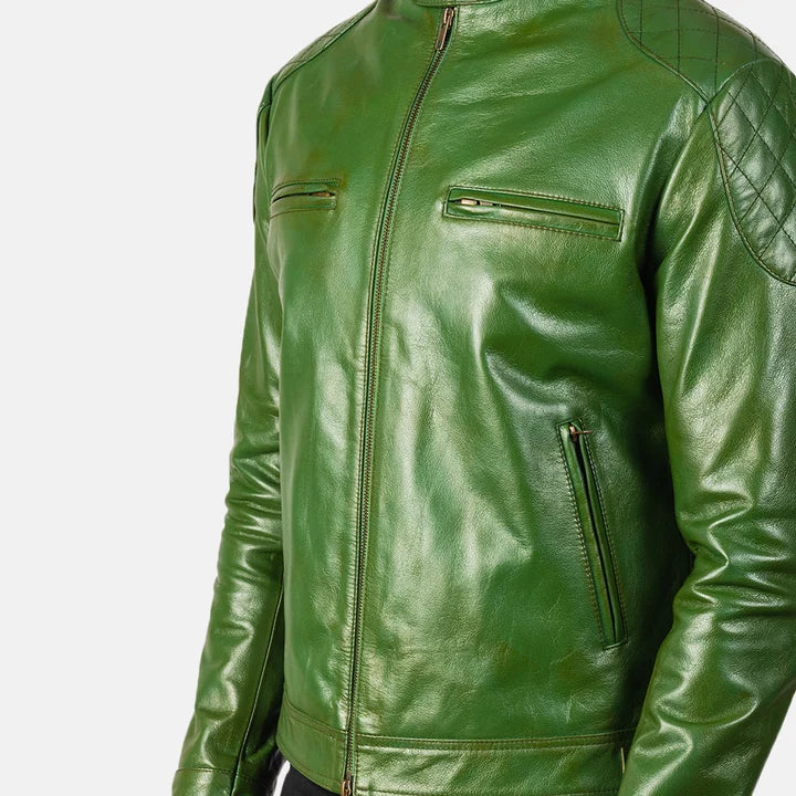 Gatsby Men Leather Biker Jacket