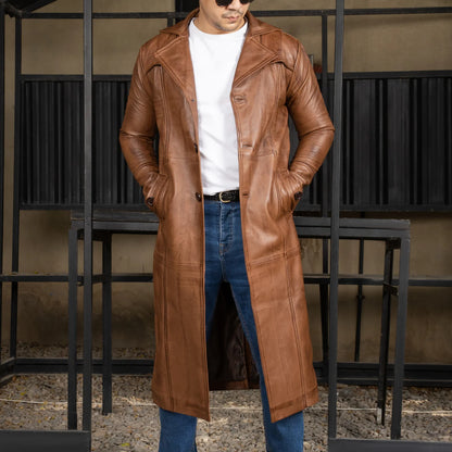 Belgrave Leather Duster Coat