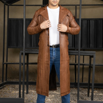 Belgrave Leather Duster Coat