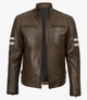 Thatcher Racer Jacket with Stripes