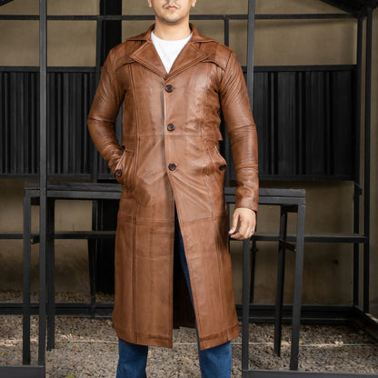 Belgrave Leather Duster Coat