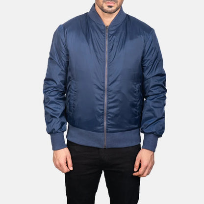 Zack Men Blue Bomber Jacket