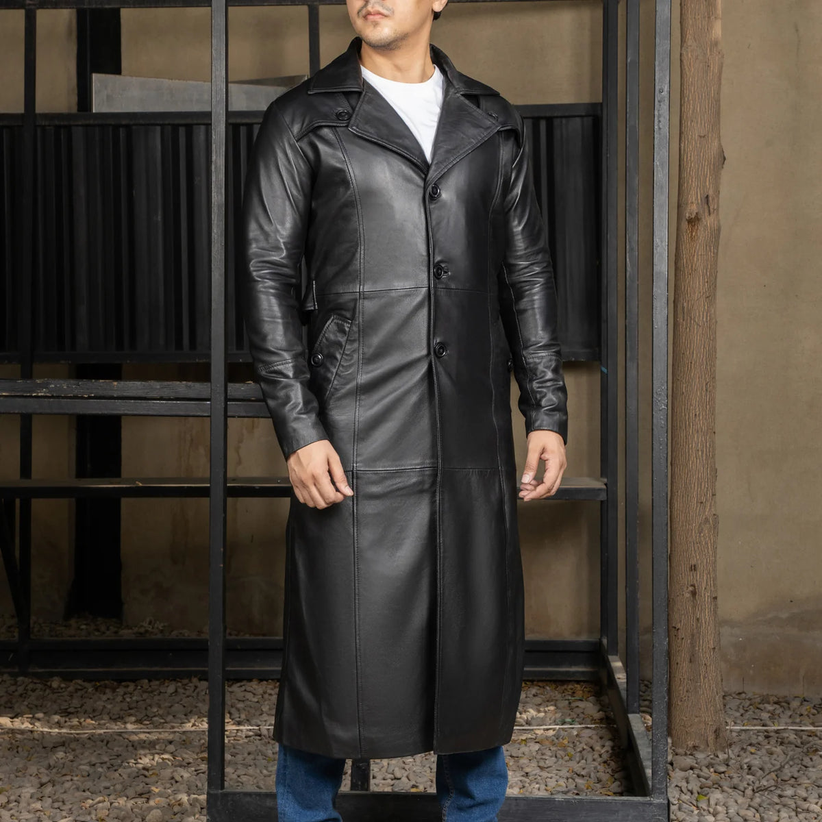 Belgrave Leather Duster Coat