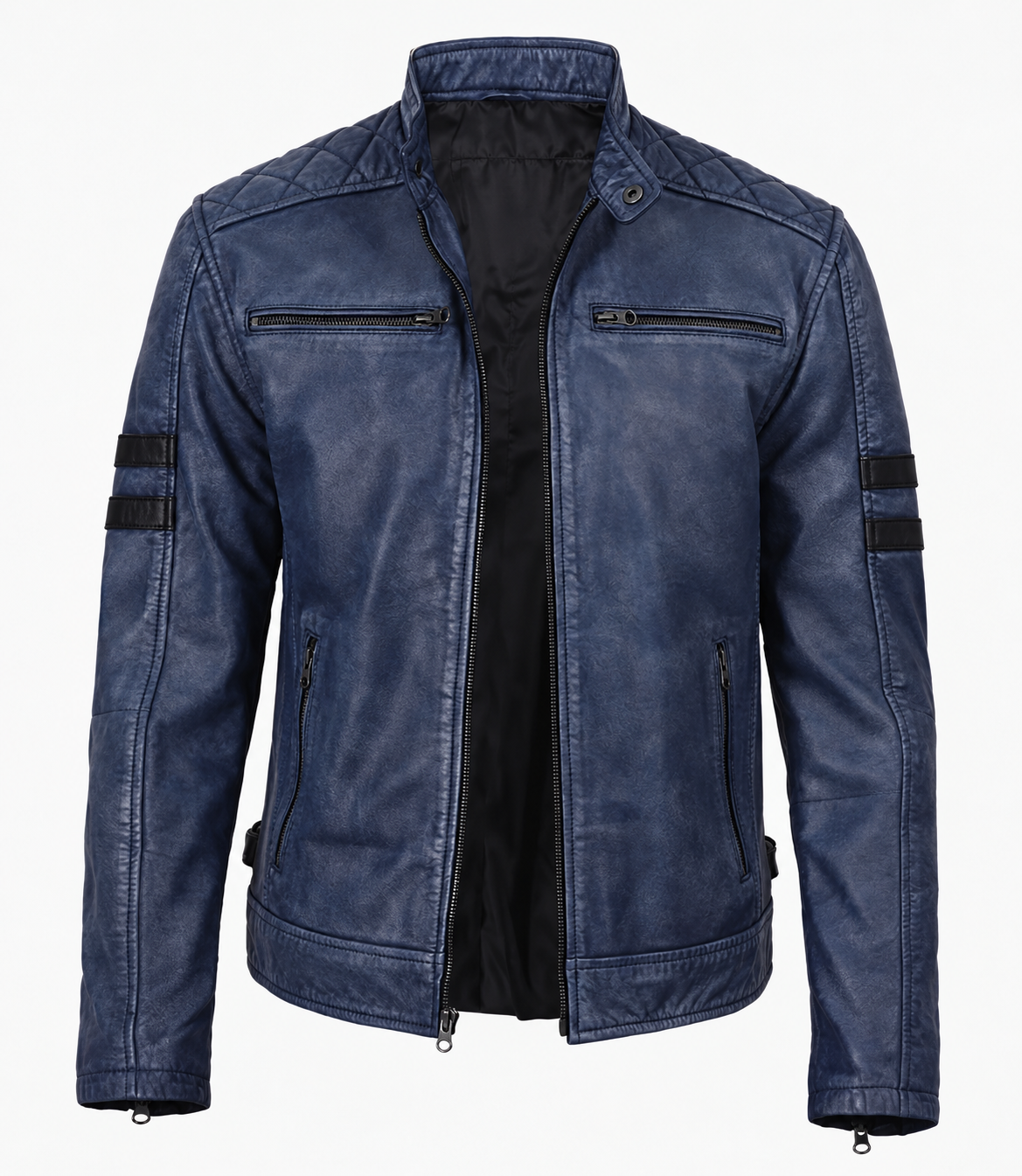 Ashgrove Racer Jacket with Stripes For Men