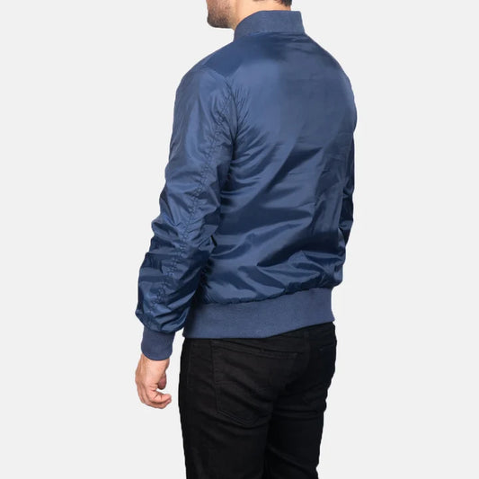 Zack Men Blue Bomber Jacket