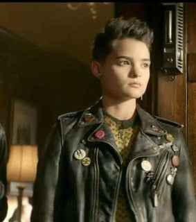 Deadpool 3 Brianna Hildebrand Black Leather Jacket