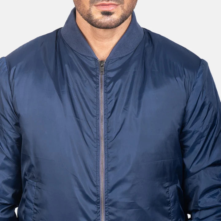 Zack Men Blue Bomber Jacket