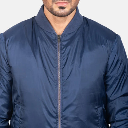 Zack Men Blue Bomber Jacket