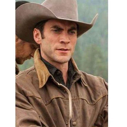 Yellowstone Wes Bentley Classic Leather Jacket