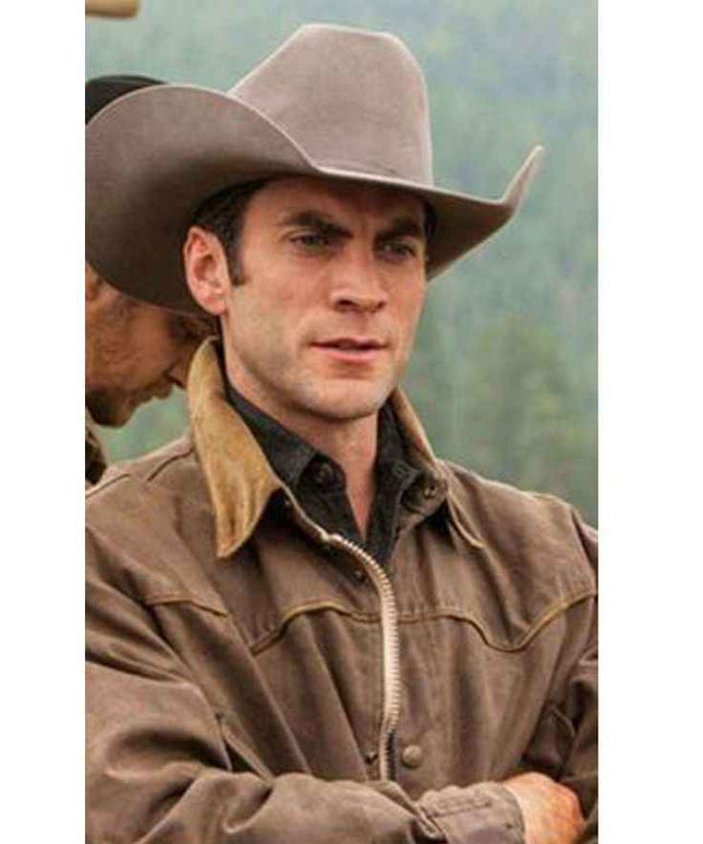 Yellowstone Wes Bentley Classic Leather Jacket