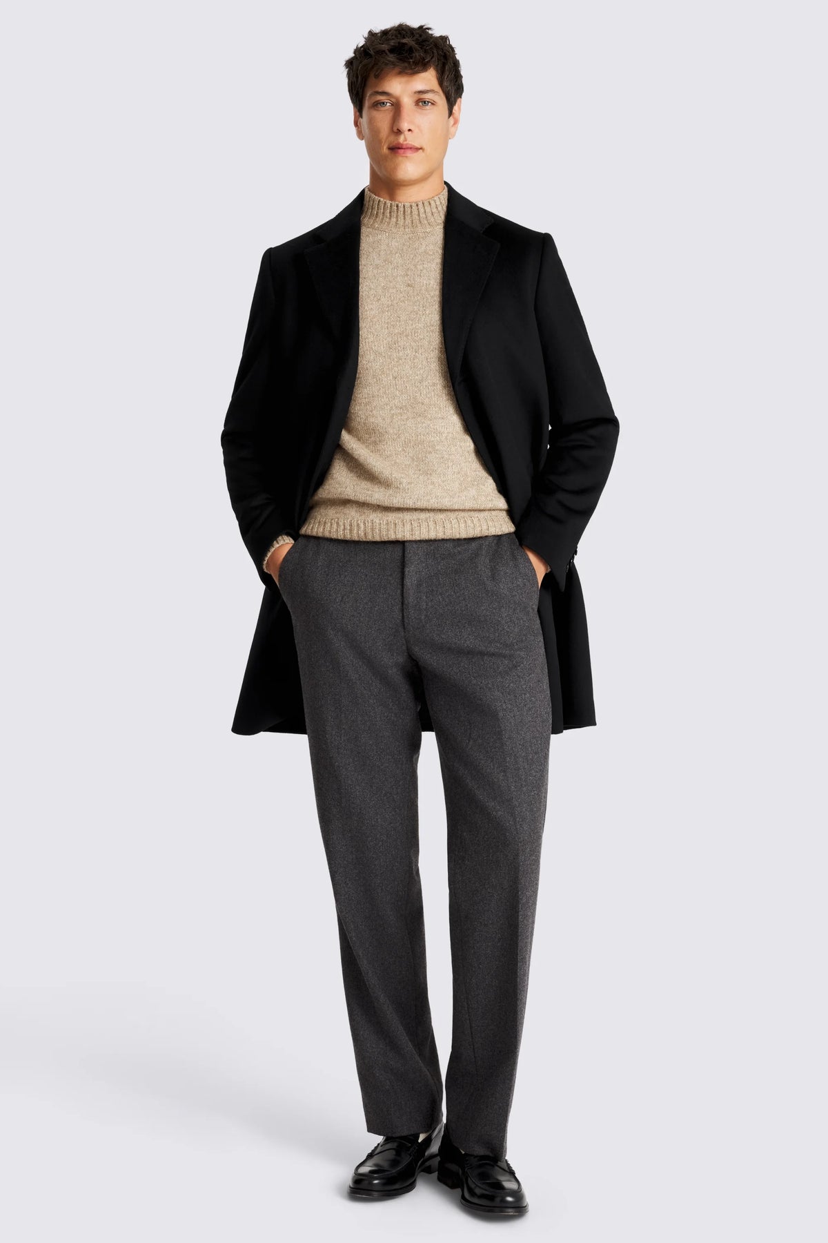 Alderton Wool Cashmere Coat For Men