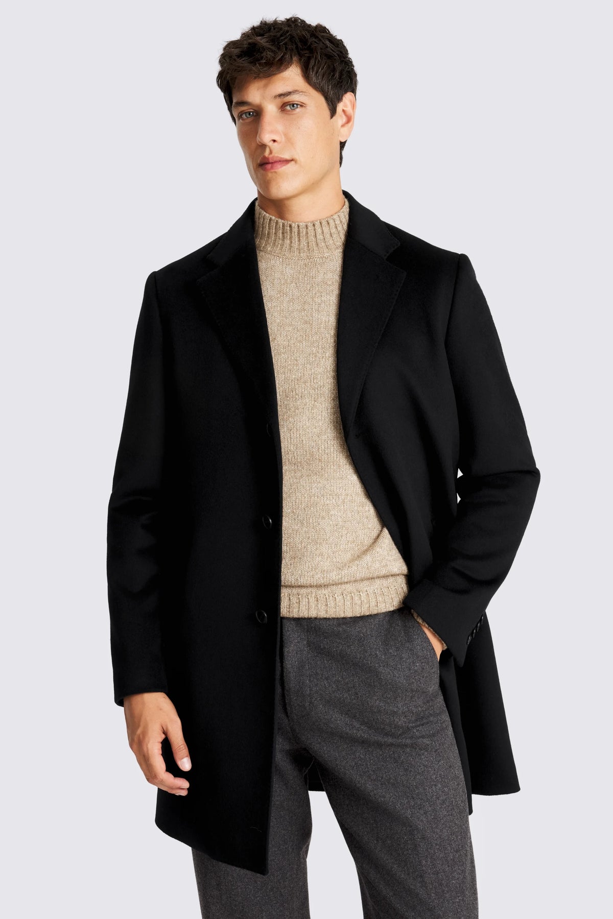 Alderton Wool Cashmere Coat For Men