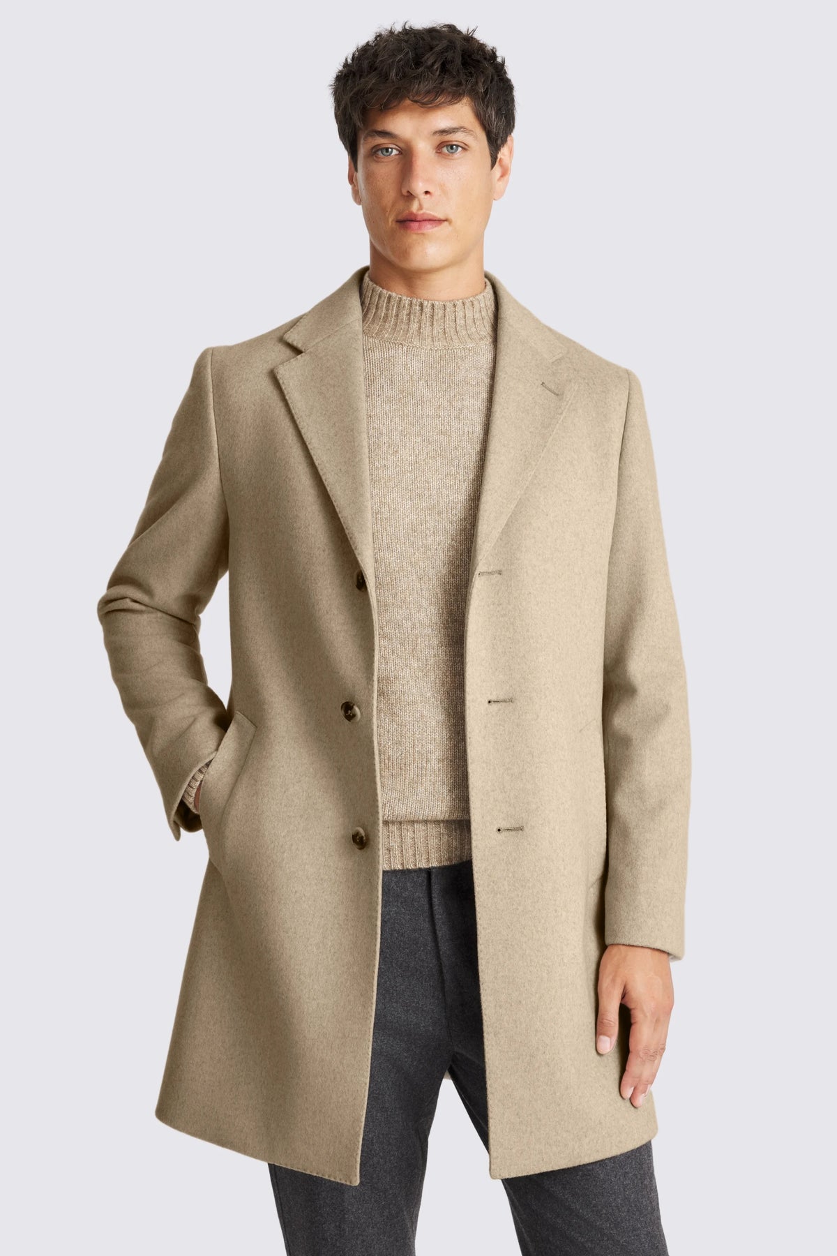 Alderton Wool Cashmere Coat For Men