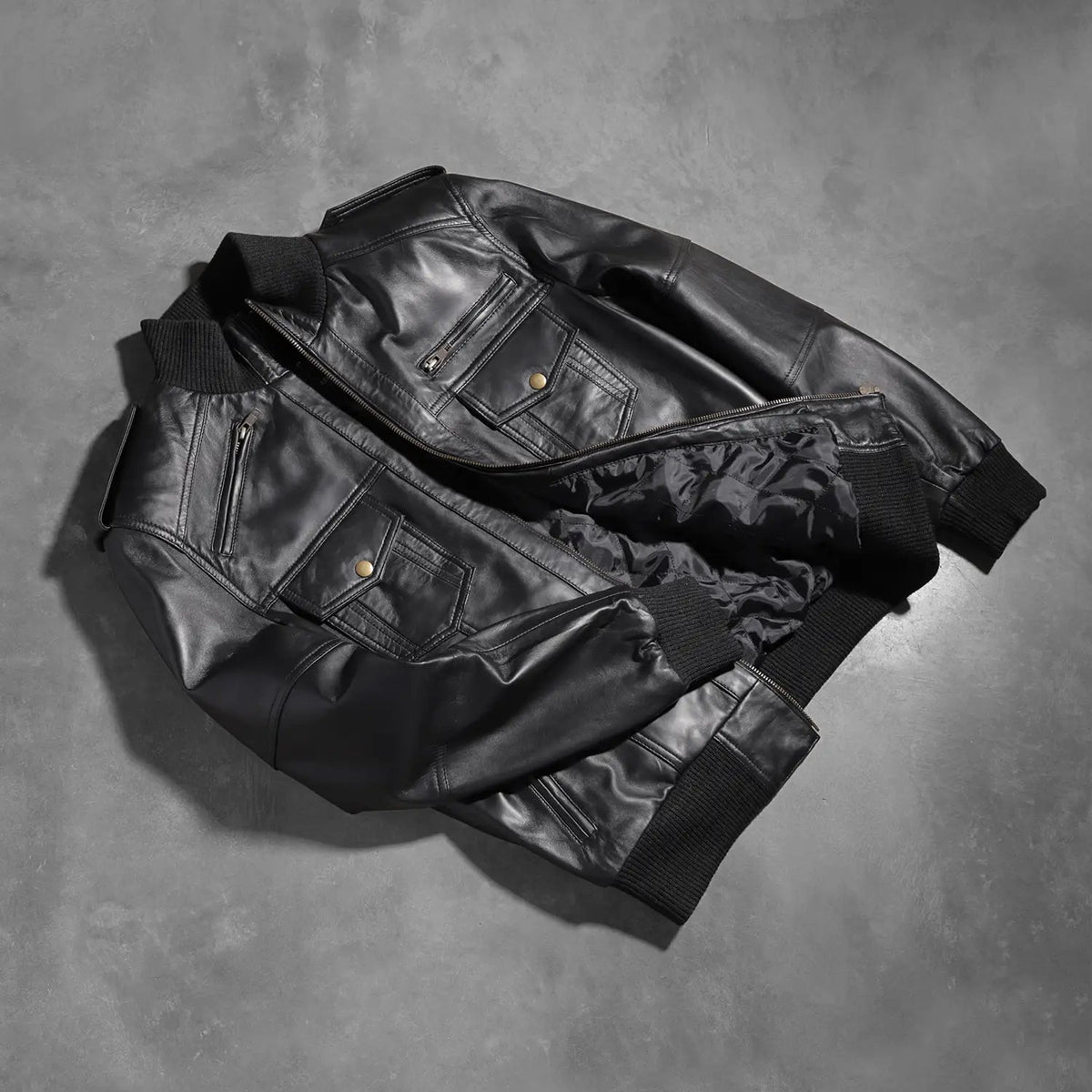 Agent Rogue Men's Leather Bomber Jacket
