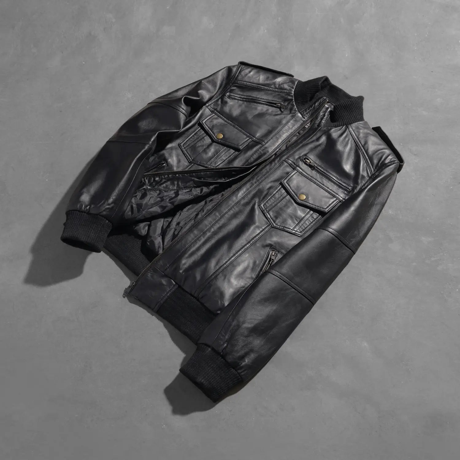 Agent Rogue Men's Leather Bomber Jacket