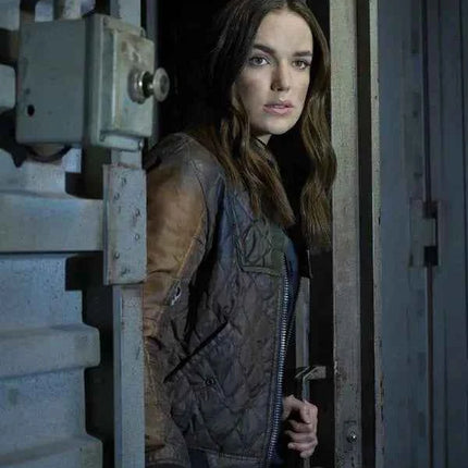 Agents Of Shield Jemma Simmons Brown Bomber Jacket