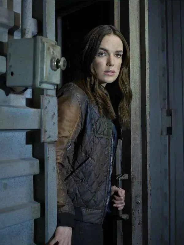 Agents Of Shield Jemma Simmons Brown Bomber Jacket