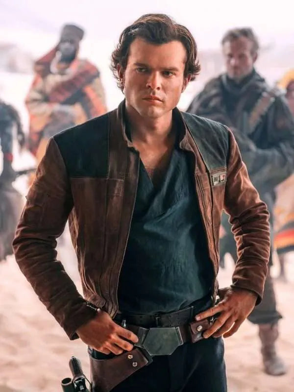 Star Wars Solo A Brown Leather Jacket