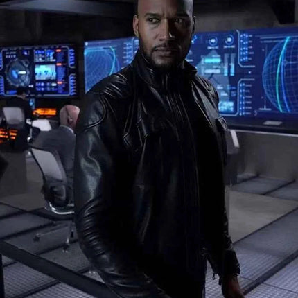 Agents of Shield Alphonso Mackenzie Black Leather Jacket