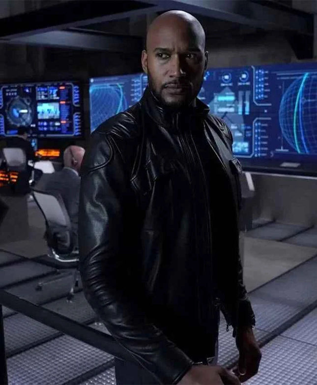 Agents of Shield Alphonso Mackenzie Black Leather Jacket