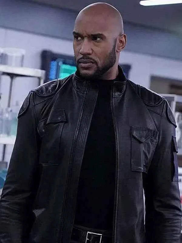 Agents of Shield Alphonso Mackenzie Black Leather Jacket