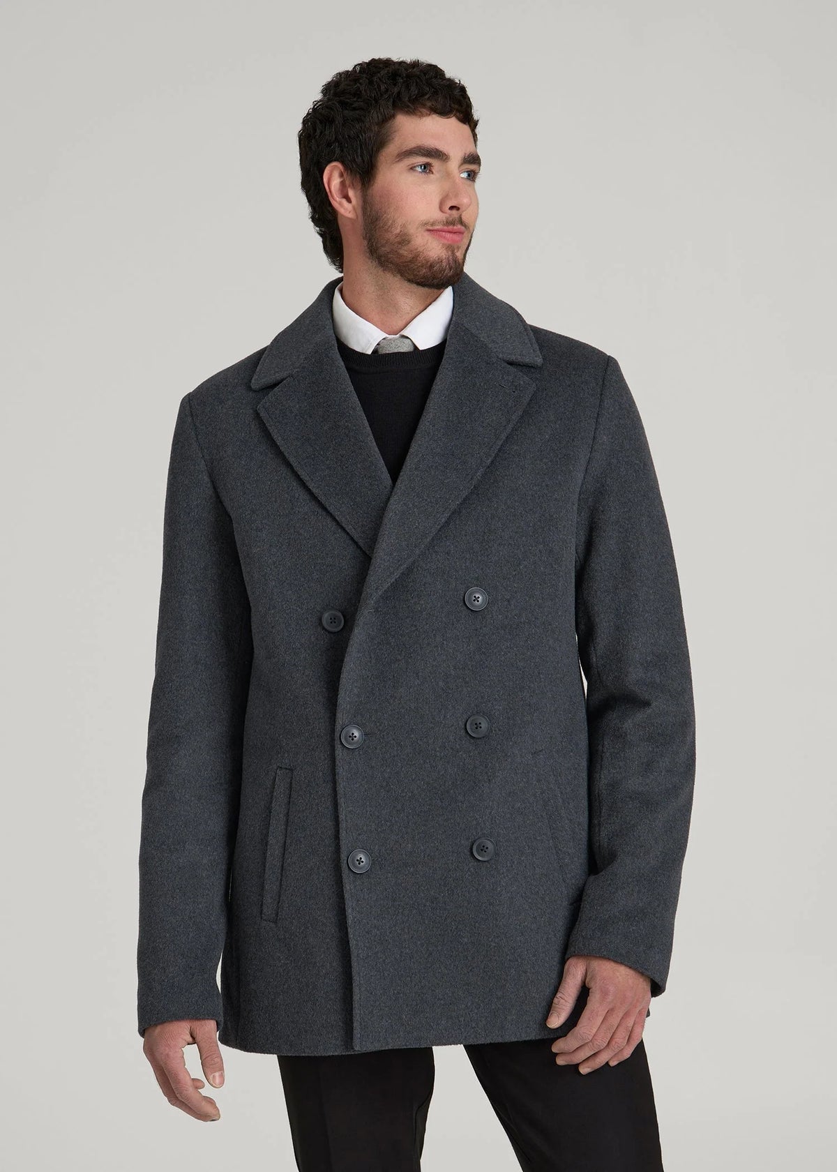 Kensworth Wool Peacoat For Men