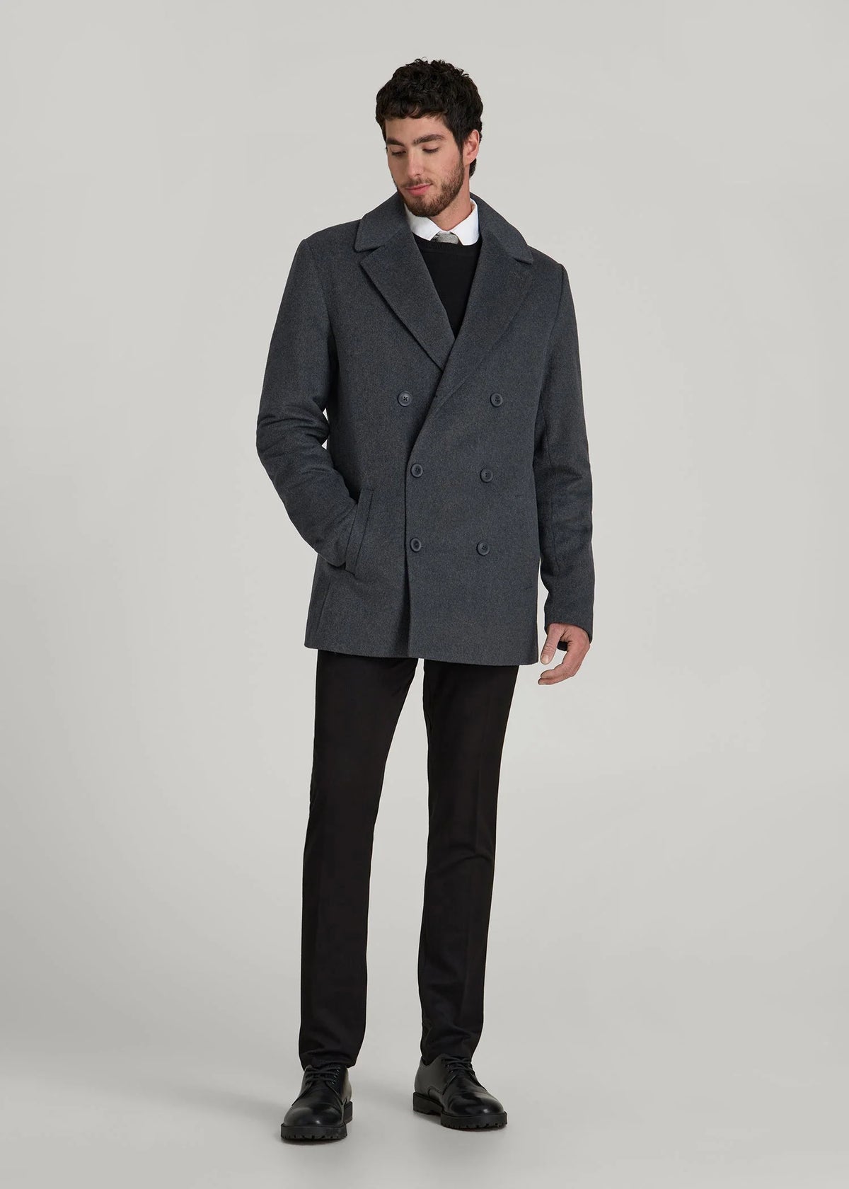 Kensworth Wool Peacoat For Men