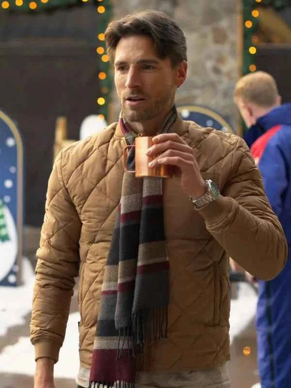 Jingle Bell Run Andrew Walker Brown Bomber Jacket