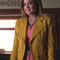Lucy Hale Pretty Little Liars Yellow Leather Biker Jacket