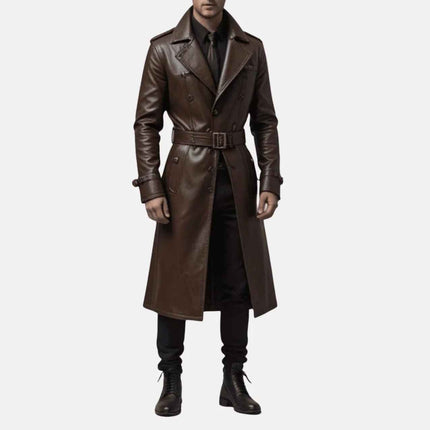 Men's Arvigo Steampunk Leather Duster