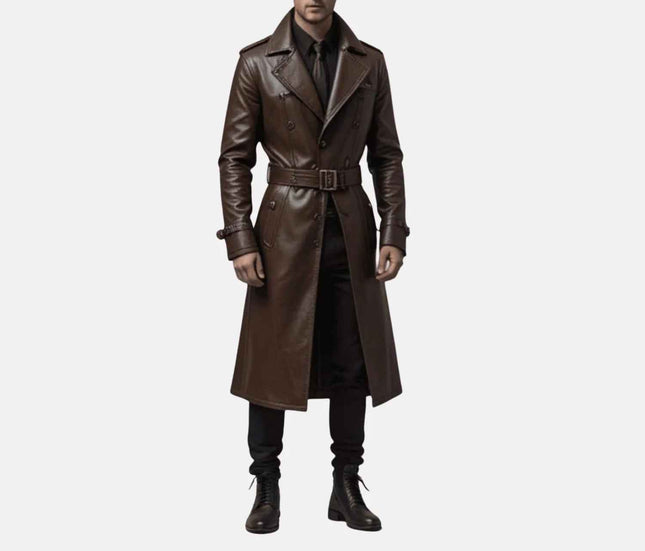 Men's Arvigo Steampunk Leather Duster
